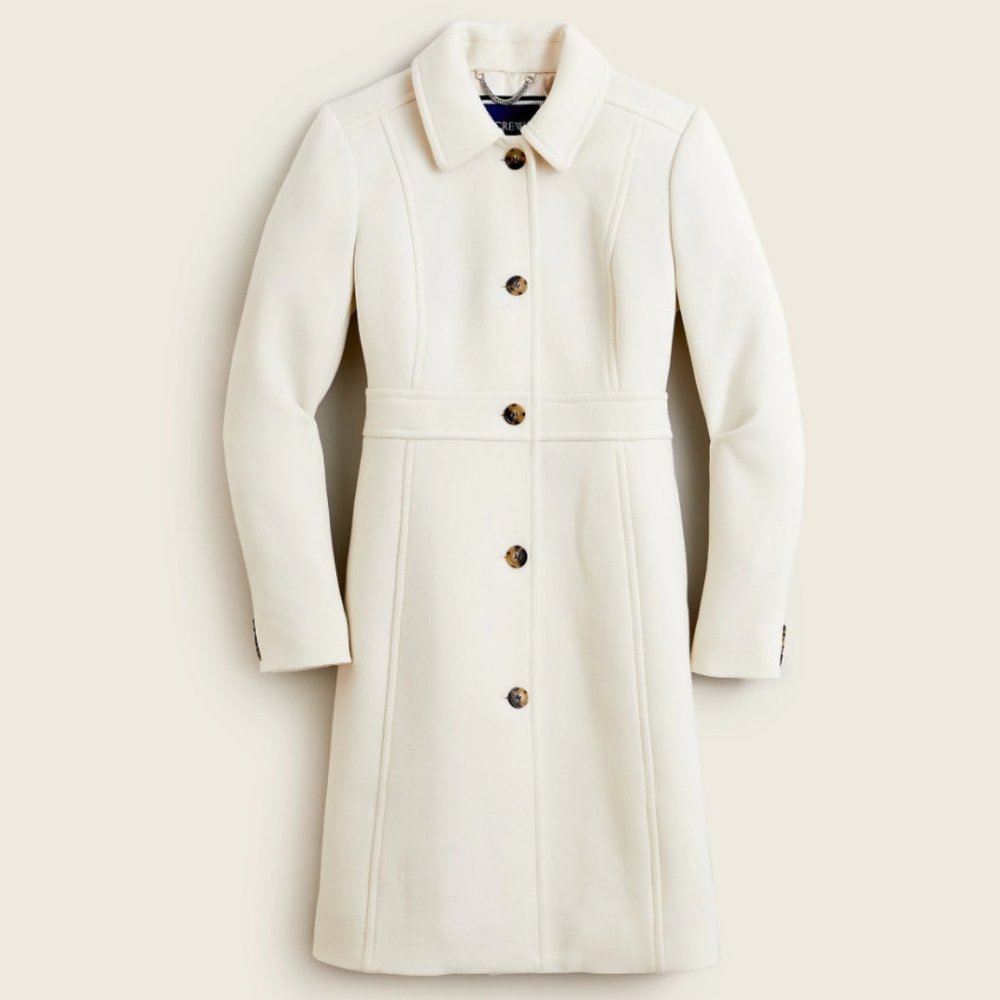 J Crew Petite classic lady day coat 8P